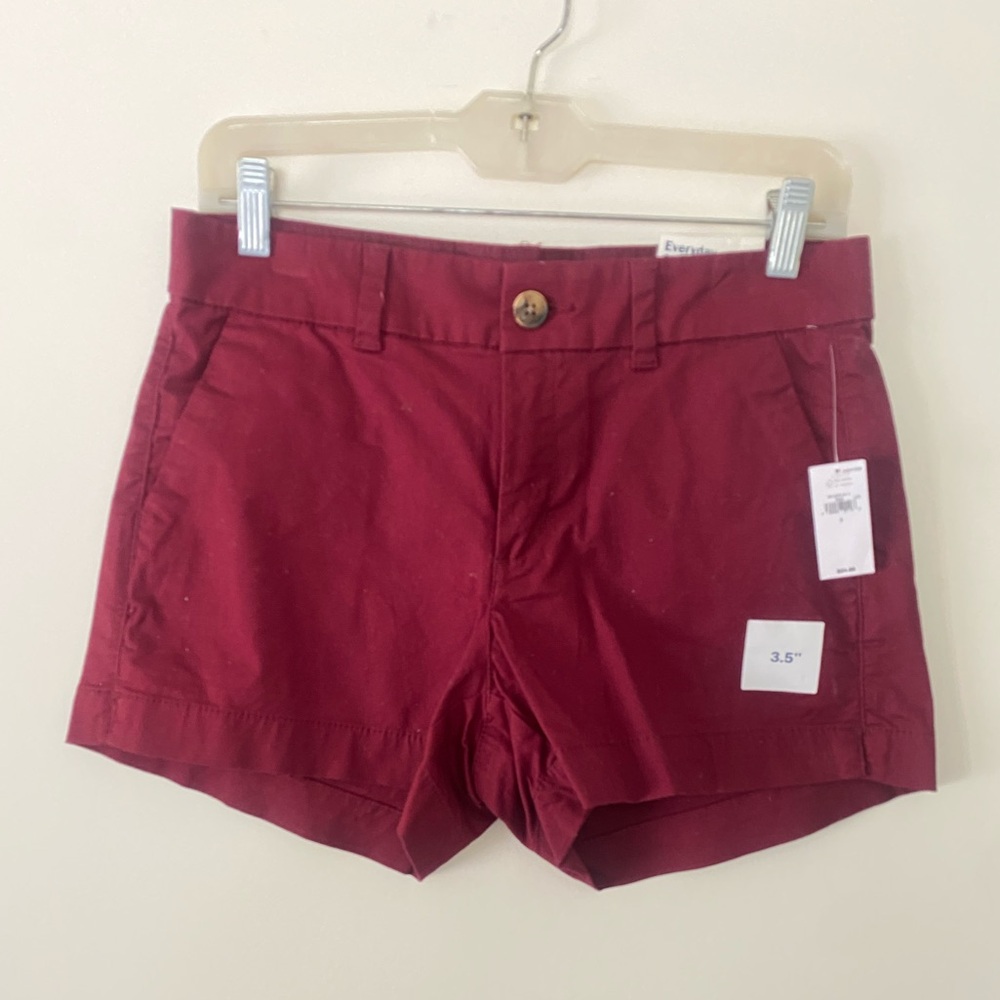 NWT Old Navy Women’s Everyday Chino Shorts, Size 2, Preppy Coastal Academia Boho - Picture 2 of 5